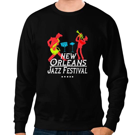 New Orleans Festival of Jazz Music Gift Louisiana Jazz Tee 1 Sweatshirts