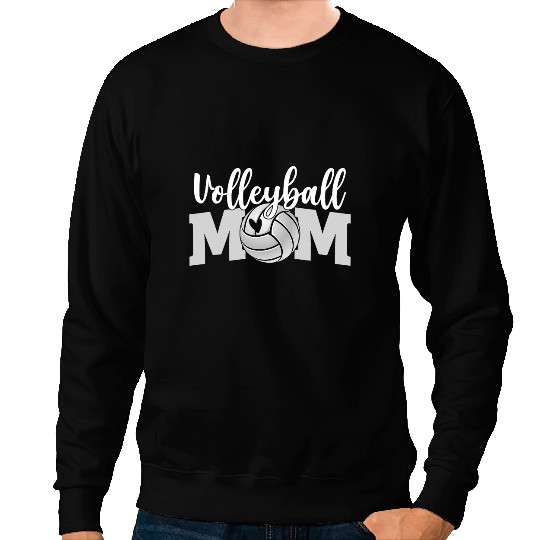 Volleyball Gift Mom Cute Letter Print Women Cute Mothers Day Sweatshirts