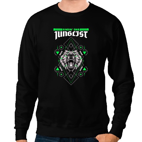 Wolves wolfs DnB Music Liquid Jungle wolfs Rave EDM Drum And Bass Coyote Coyote Sweatshirts