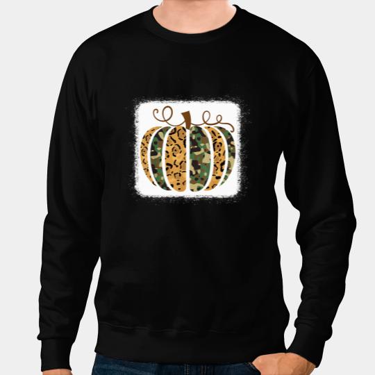 Trendy Leopard Camo Pumpkin Animal Print Cheetah Fall Sweatshirts