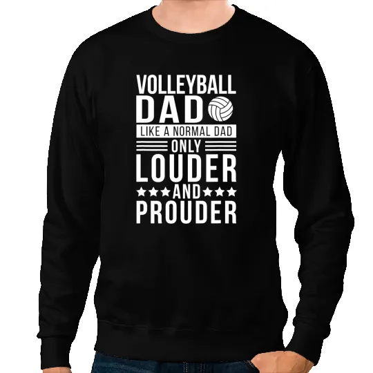 Volleyball Gift Mens Proud Volleyball Dad Volleyball Father Of Volleyball Player 1 Sweatshirts