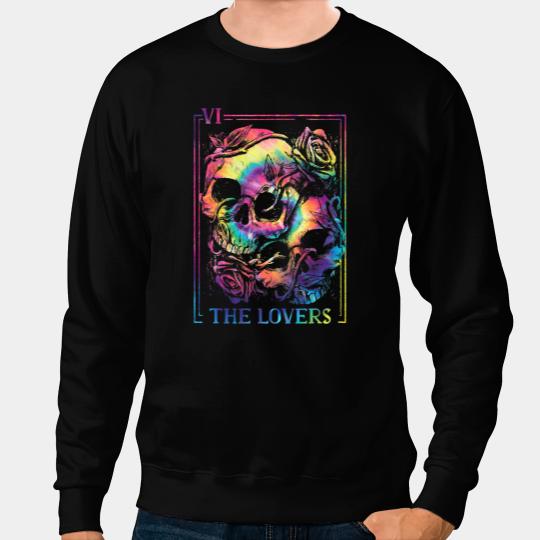 The Lovers Tarot Card Occult Goth Halloween Gothic Soulmate Sweatshirts