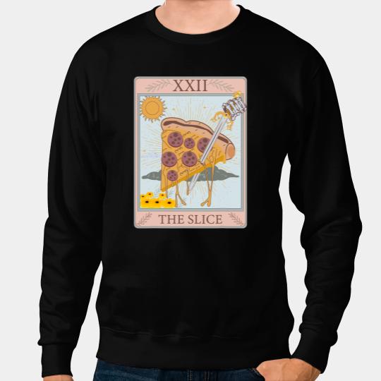 The Pizza Tarot Card Funny Pizza Cheese Lovers Funny Chees Sweatshirts