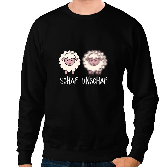 Sheep Lamb Schafer I Landwirt I Wortwitz I Word Game I Sheep Unsheep 122 Ewe Sheeps Sweatshirts