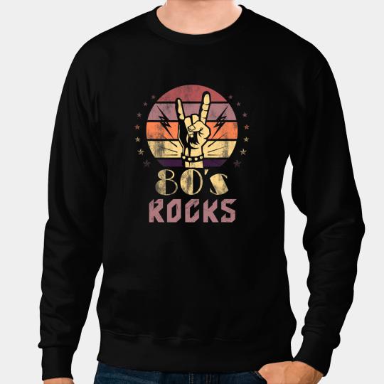 vintages 80s Rock Bands Eighties 80s Party Retro Music Band Sweatshirts