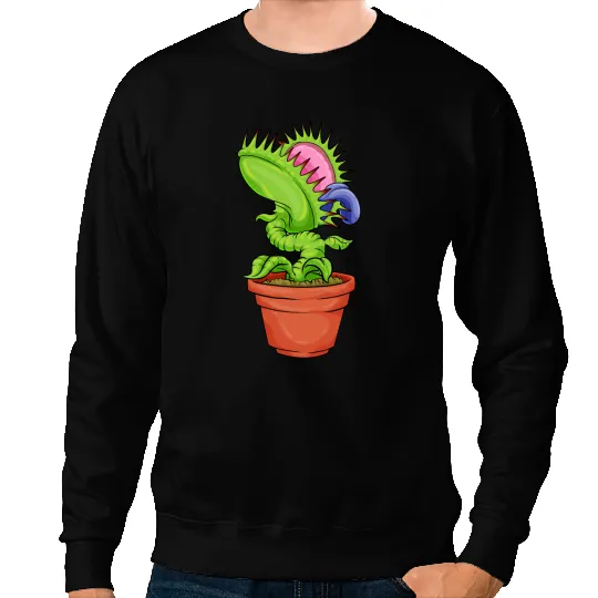 Venus Fly Trap Carnivorous Plant Water Pitcher Biologist Sweatshirts