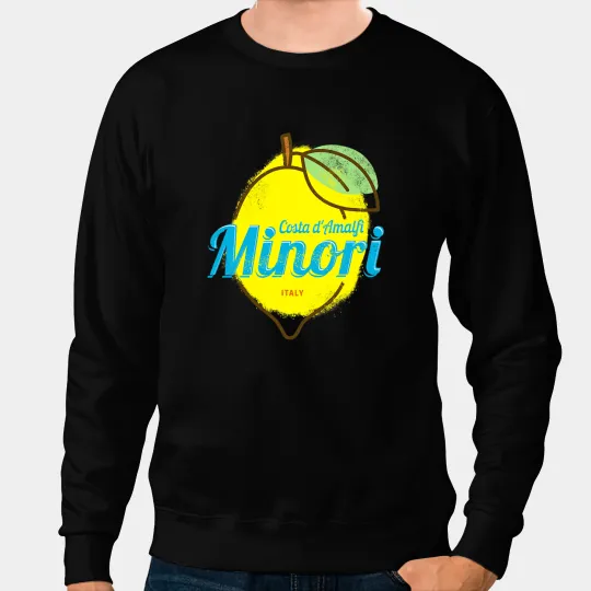 Minori Costa dAmalfi Lemon Italy vintages Amalfi Coast Sweatshirts