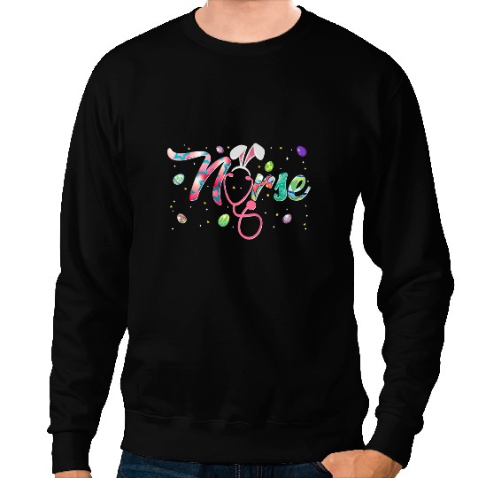 Nursing nurses Hospital Doctor Bunny Pets Easter Day Egg Hunt Rabbit Sweatshirts