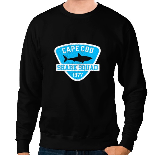 Ocean Shark Kids Retro Cape Cod Shark Squad kids Sweatshirts