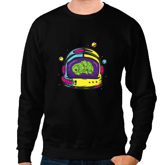 Teacher Job Tardigrade In Space Water Bear Microbiologist Sweatshirts