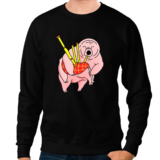 Teacher Job Tardigrade Playing Bagpipes Microbiologist Sweatshirts