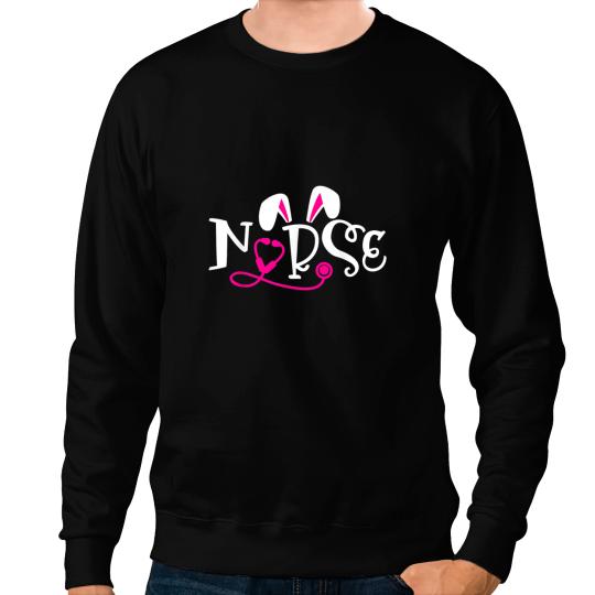 Nursing nurses Hospital Doctor Bunny Pets Easter Day Egg Hunt Rabbit 2 Sweatshirts