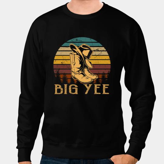 vintages Big Yee Cowboy Boots Music Country Love Howdy Sweatshirts