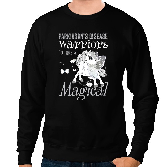Unicorns Parkinsons Disease Warriors are Magical Unicorns Parkinson Sweatshirts