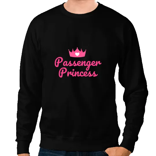 Pink Crown Passenger Princess Gift For Girls Women Sweatshirts