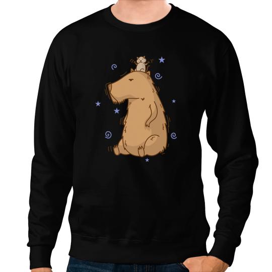 GP Guinea Pig Caviidae Guinea Pig playing with Mouse Sweatshirts