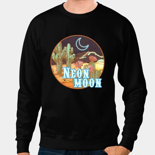 Western 90s Country Music Neon Moon Country Cowgirls Cowboy Sweatshirts