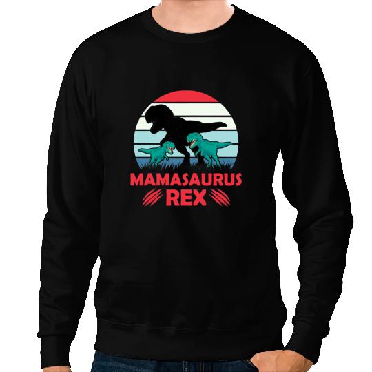 Dinosaur Dino Womens Funny Mamasaurus Rex Dinosaur Mama Sweatshirts