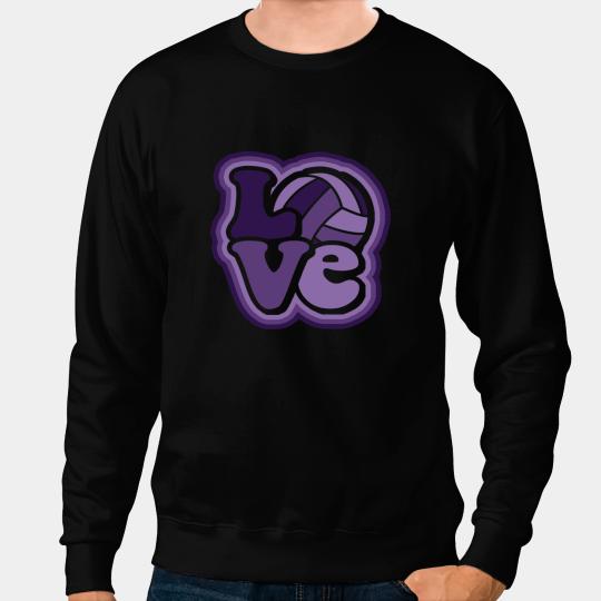 Volleyball Gift Violet Purple for Teens Women Sweatshirts