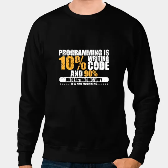 Programming Quote for Software Developer Sweatshirts
