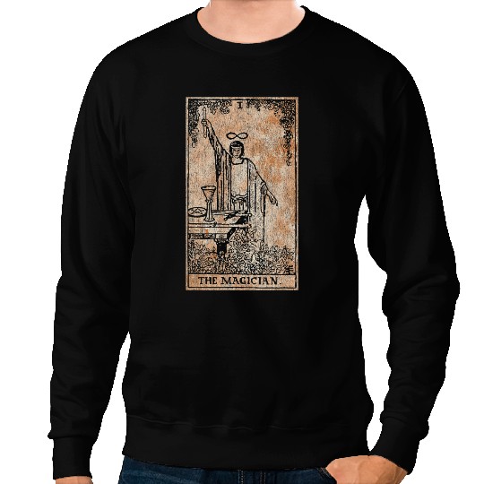 The Magician vintages Tarot Card Magic Occult Supernatural Sweatshirts