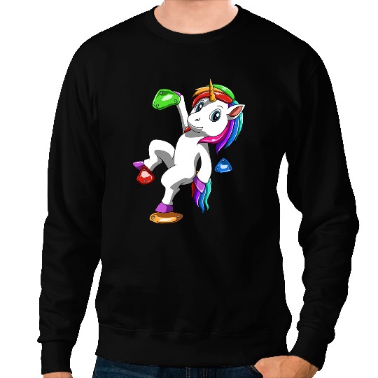 Unicorns Bouldering and Rock Climbing Sweatshirts
