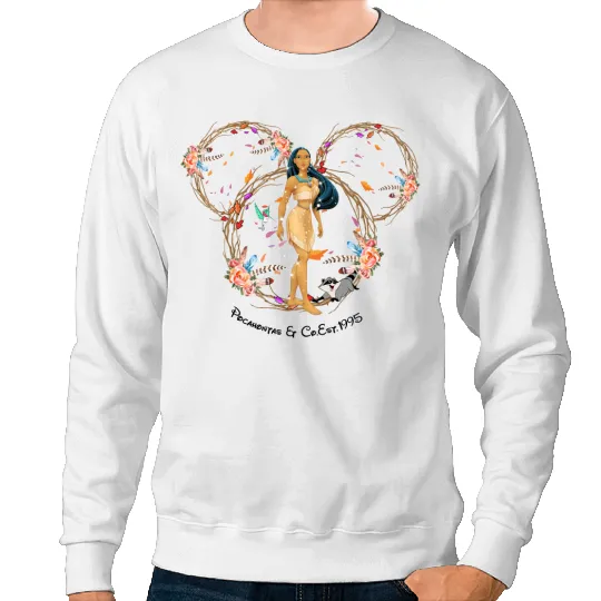 Disney Princess Mickey Head Sweatshirts, Pocahontas Sweatshirts