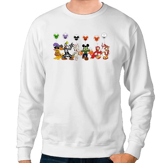 Disney Characters Halloween Sweatshirts, Disney Halloween Sweatshirts, Mickey and Friends Sweatshirts