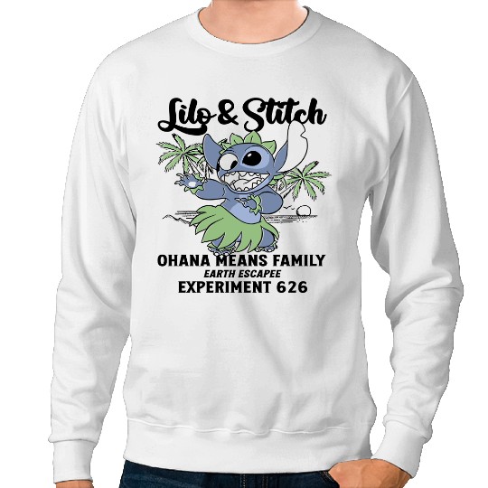 Disney Lilo Stitch Aloha Hawaii Sweatshirts, Ohana Means Family Sweatshirts