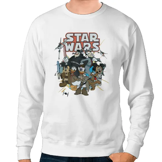 Retro Disney Star Wars Sweatshirts, Mickey Star Wars, Star Wars Disney Characters