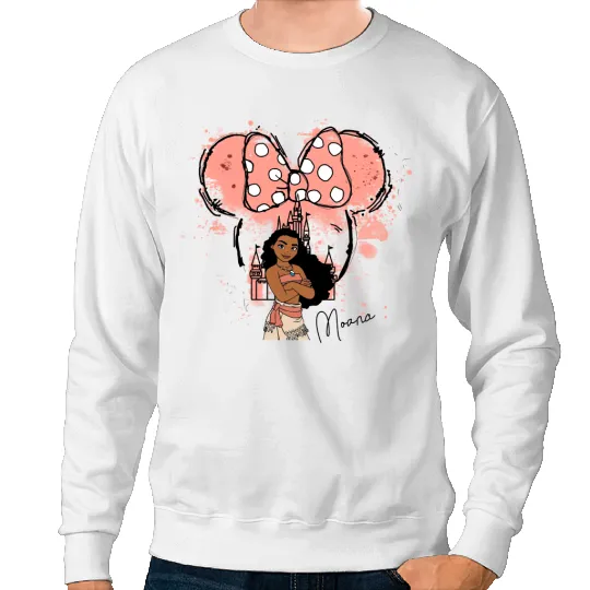 Disney Moana Princess Sweatshirts, Moana Watercolor Disney Sweatshirts, Moana Princess Sweatshirts
