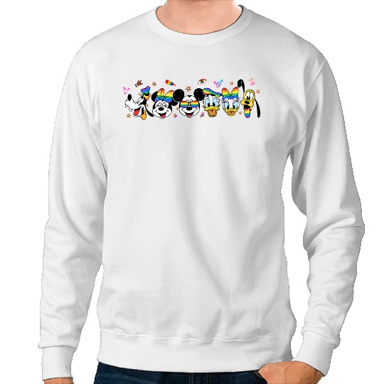 Disney Pride 2023 Sweatshirts, Rainbow Mickey