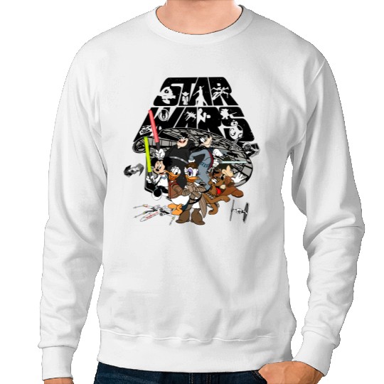 Vintage Star Wars Sweatshirts, Disney Star Wars Sweatshirts, Mickey And Friends