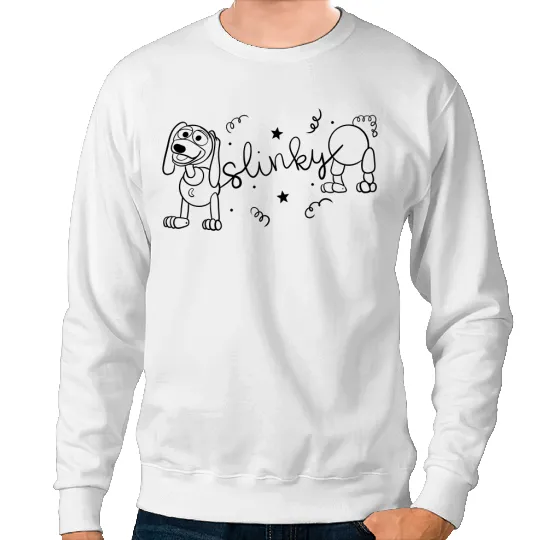 Cute Slinky Dog Disney Sweatshirts, Disney Sweatshirts, Mickey Ears Slinky Dog Sweatshirts