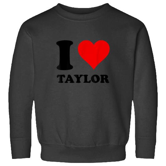 Discover Red Heart I Love Taylor Sweatshirts