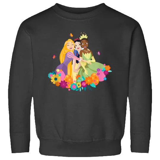  Disney Princess Rapunzel Snow White Tiana Spring Easter Eggs Gifts Sweatshirts