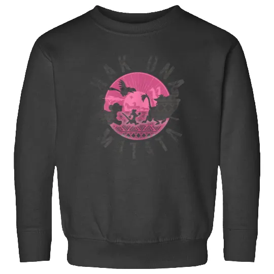 Disney Lion King Simba Silhouette Hakuna Graphic Sweatshirts