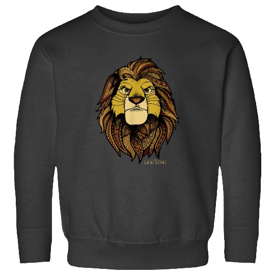 Disney The Lion King Simba Tribal King Distressed Portrait Sweatshirts