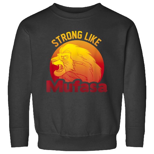 Disney The Lion King Strong Like Mufasa Sunset Logo Sweatshirts