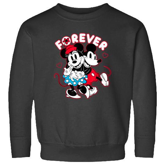 Disney Mickey Mouse Minnie Mouse Love Forever Valentines Sweatshirts
