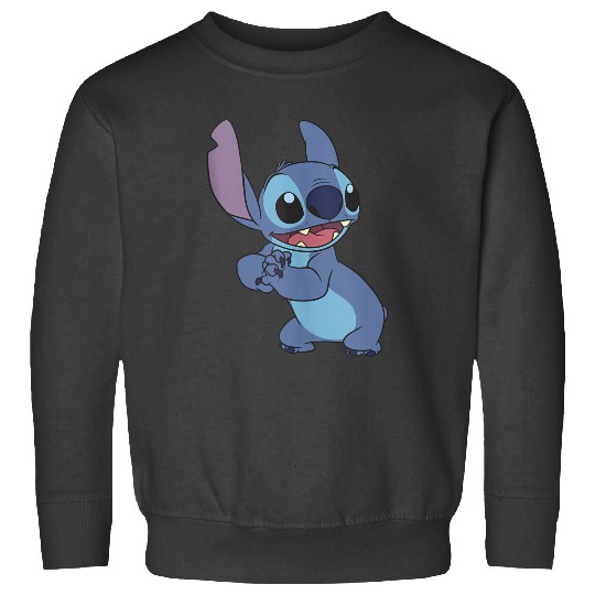 Discover Disney Lilo Stitch Excited Cute Pose Big Chest Portrait V2 Sweatshirts