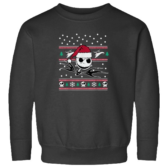 Disney Nightmare Before Christmas Jack BW Sweatshirts