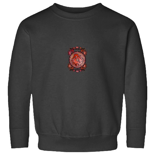 Disney Mulan Stained Glass Dragon Emblem Tee Sweatshirts