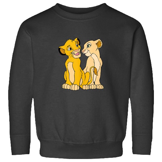 Disney The Lion King Cute Simba Nala Big Chest Portraits Sweatshirts