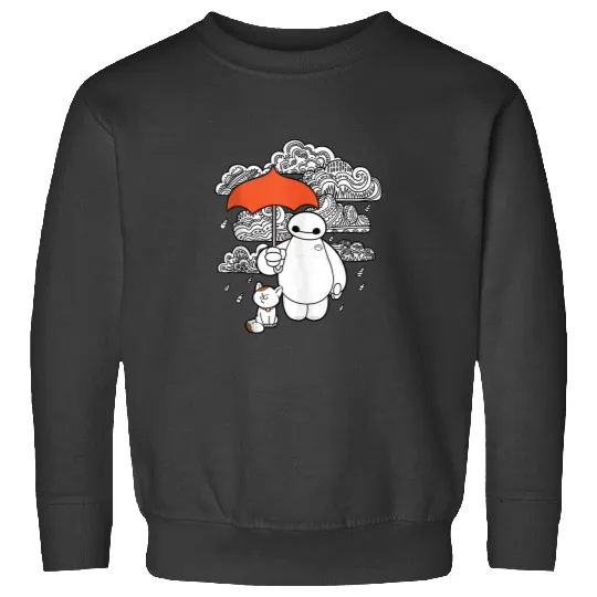 Disney Big Hero 6 Baymax Patterned Clouds Sweatshirts