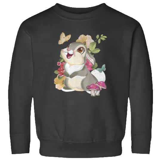 Disney Bambi Thumper Vintage Floral Portrait Sweatshirts