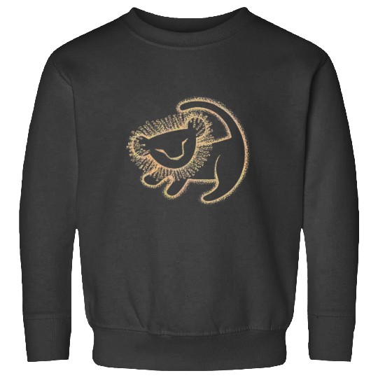 Disney Lion King Simba Gold Cave Painting Graphic Sweatshirts