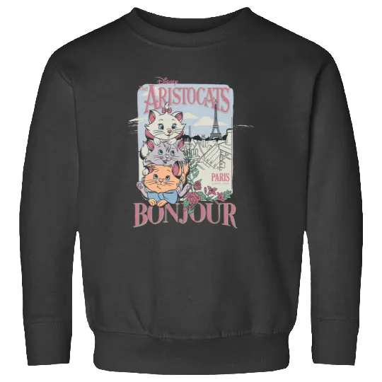Disney The Aristocats Bonjour Paris Since 1979 Vintage Ad Sweatshirts
