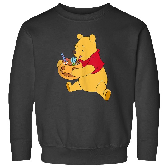 Disneyss Winnie The Pooh Halloween Trick Or Treat Logo Sweatshirts