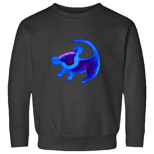 Disney The Lion King Simba Cave Painting Blue Hue Sweatshirts